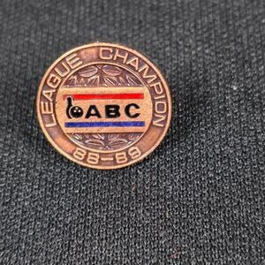 ABC Bowling League Champion Lapel Pin 88-89 Enamel Sports Award